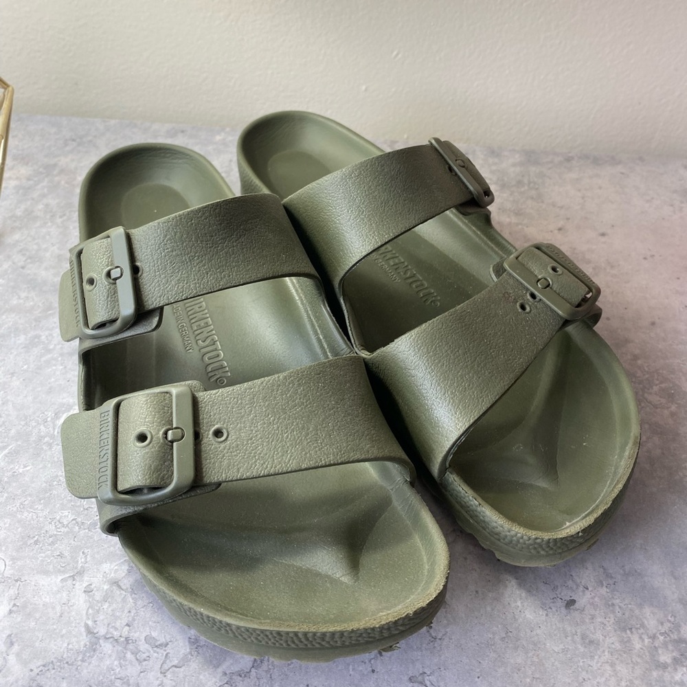 Olive Green Birkenstock EVA Sandals